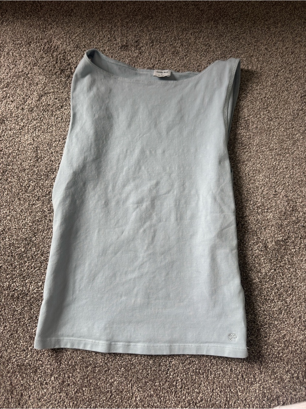 Sunday Best Pale Blue Sleeveless Tank Top